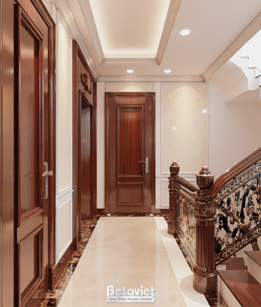 Thiết kế sảnh tân cổ điển biệt thự NT21116