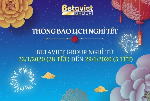 Thông báo lịch nghỉ tết nguyên đán Canh Tý 2020