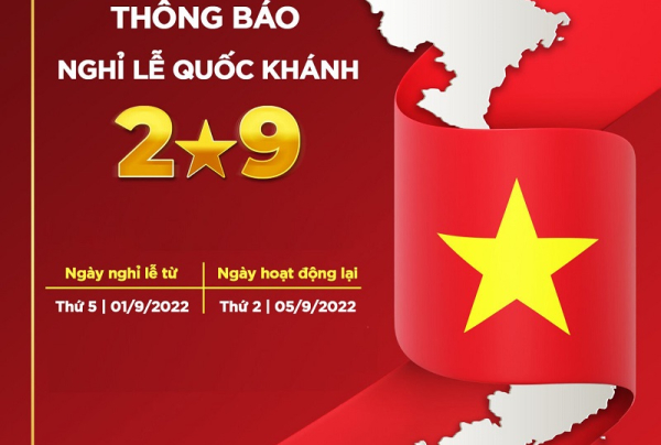 Betaviet thông báo lịch nghỉ lễ Quốc Khánh 2/9/2022