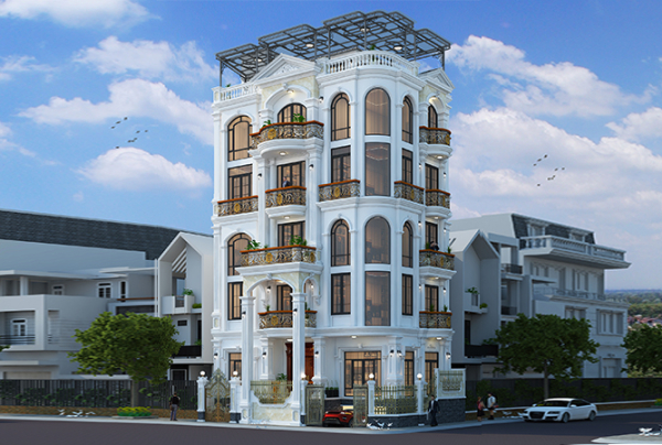 Mẫu thiết kế tòa nhà mặt phố tân cổ điển tại Thanh Hóa KT2002649