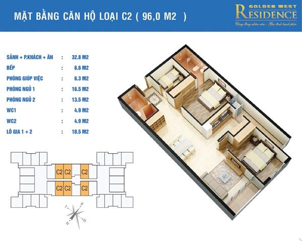 dự án chung cư golden west