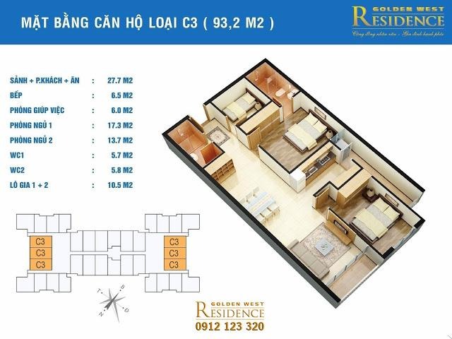 dự án chung cư golden west