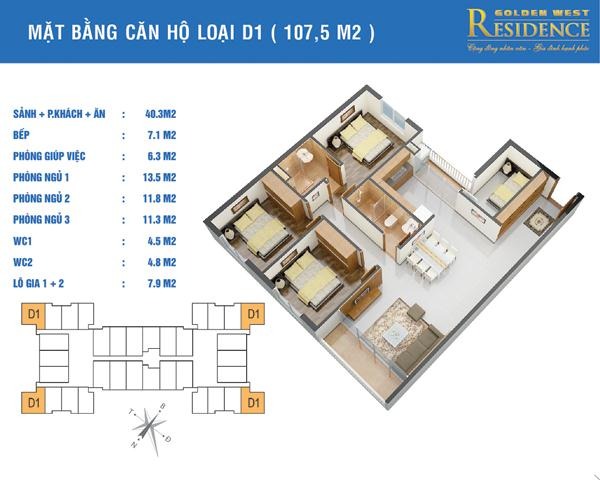 dự án chung cư golden west