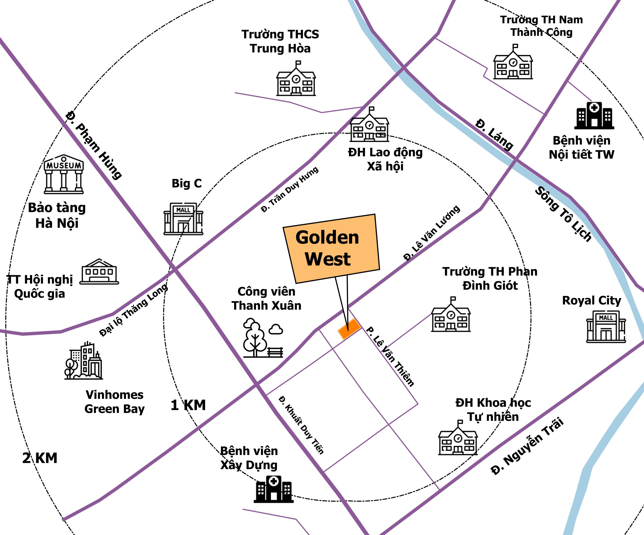 dự án chung cư golden west