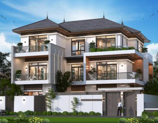 Mẫu biệt thự 3 tầng phong cách hiện đại Luxury tại Hà Nội KT5514480
