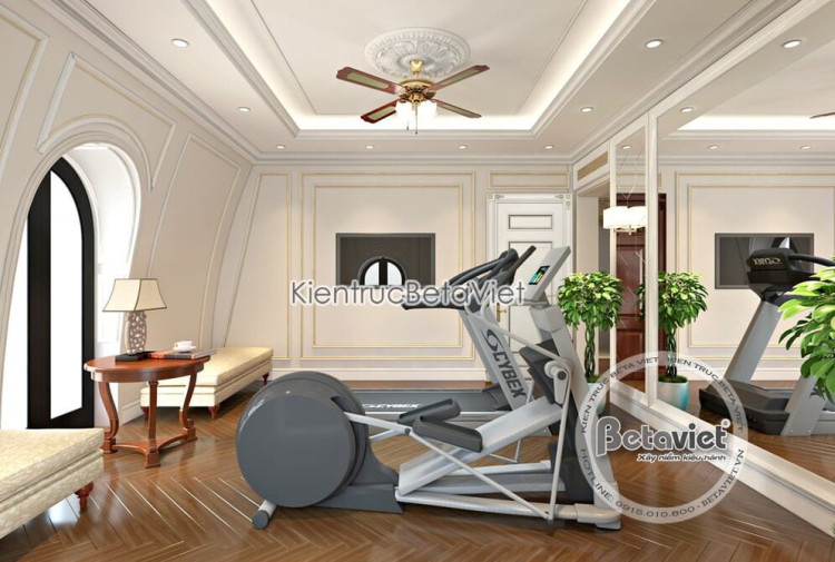 Thiết kế phòng tập gym biệt thự KĐT Vinhomes The Harmony NT17335