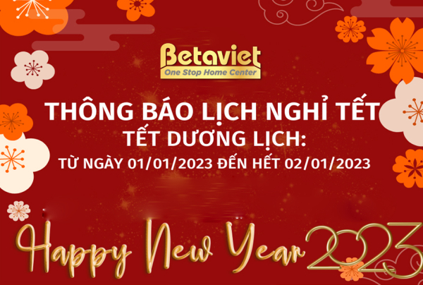 Betaviet thông báo lịch nghỉ Tết dương lịch 2023