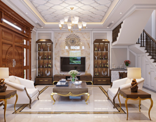 Thiết kế nội thất biệt thự  phong cách Art Deco tại Hà Nội NT21163