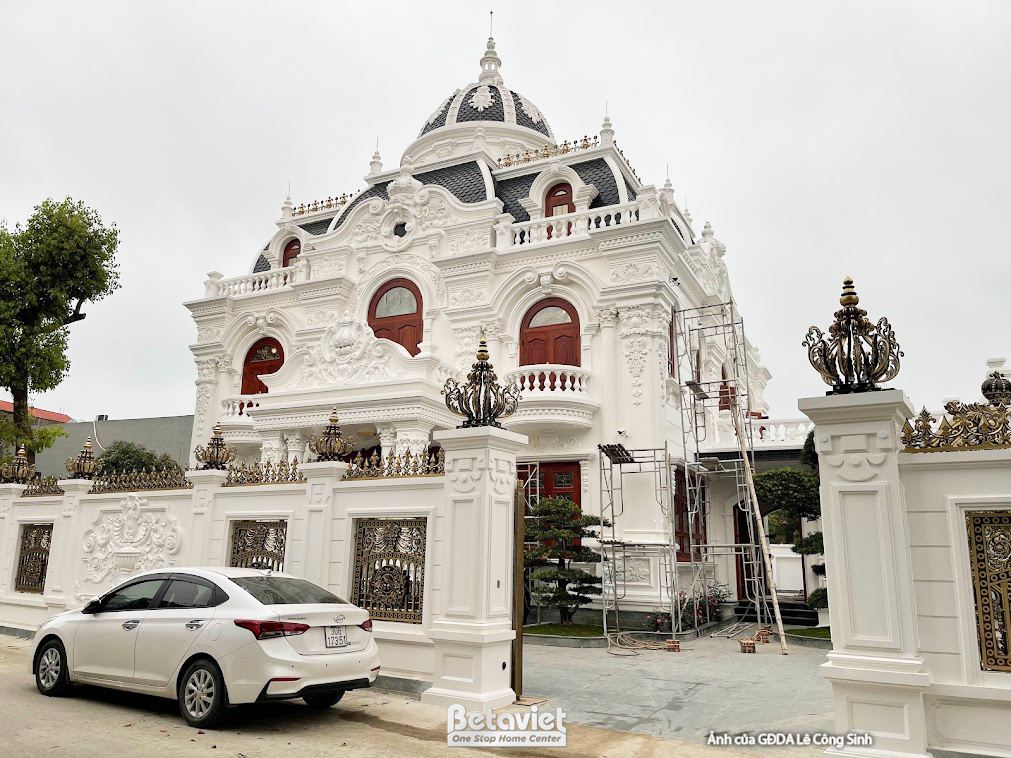 Thi công dinh thự tân cổ điển 2 tầng tại Thanh Hóa - TC24845