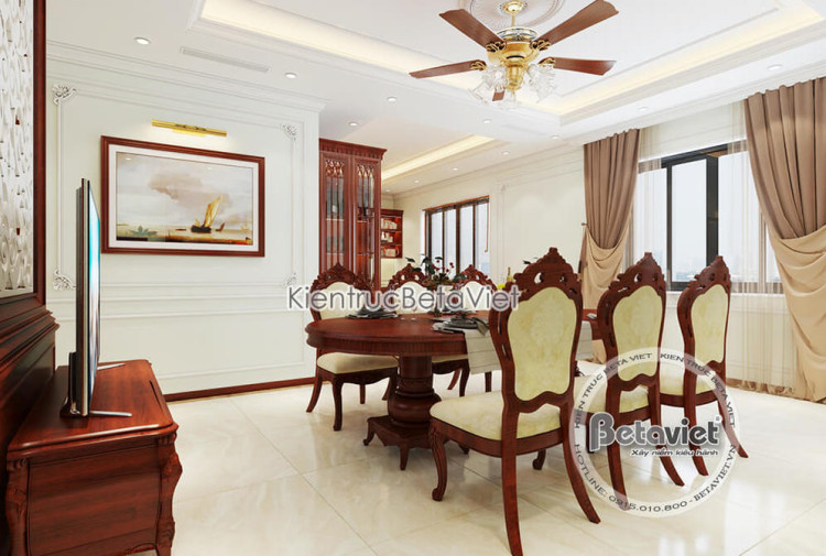 Thiết kế nội thất phòng ăn biệt thự KĐT Grand Bay Hạ Long Villas NT18128