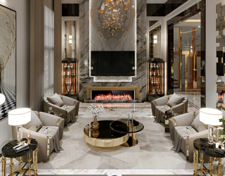 Thiết kế nội thất biệt thự hiện đại luxury tại Hà Nội NT2008498