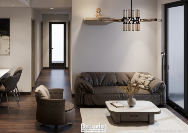 Thiết kế nội thất căn hộ hiện đại KĐT Vinhomes Smart City NT24546