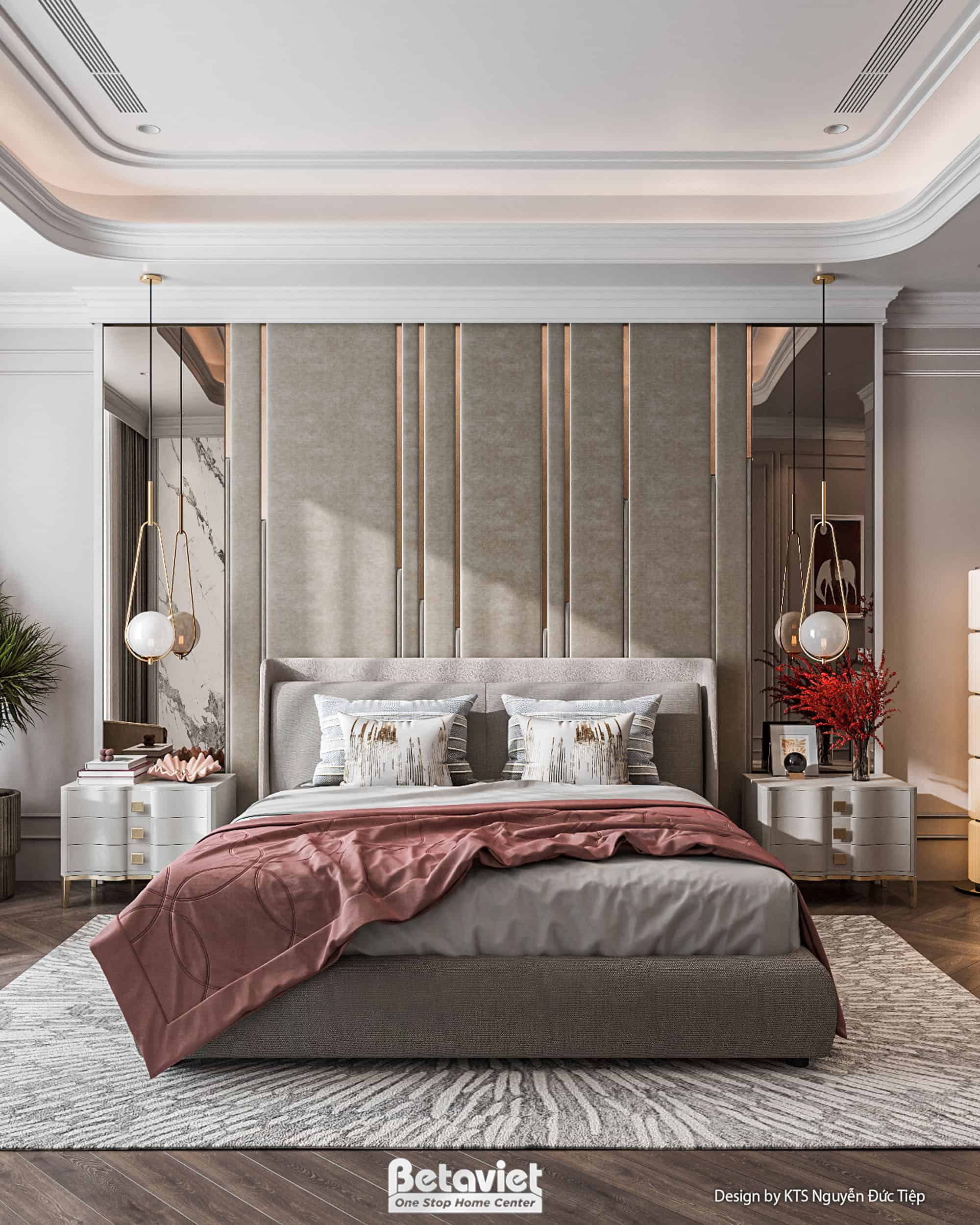 Thiết kế nội thất phòng ngủ tòa nhà mặt phố NT24549