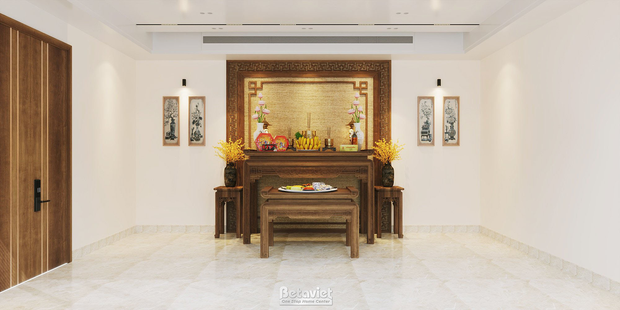 Thiết kế nội thất phòng thờ công ty VN Home NT8001409