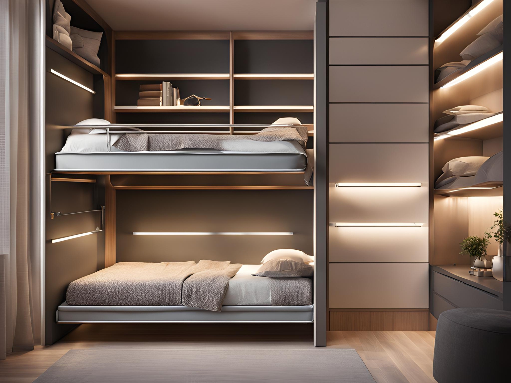 Phòng ngủ nhỏ thiết kế Japandi