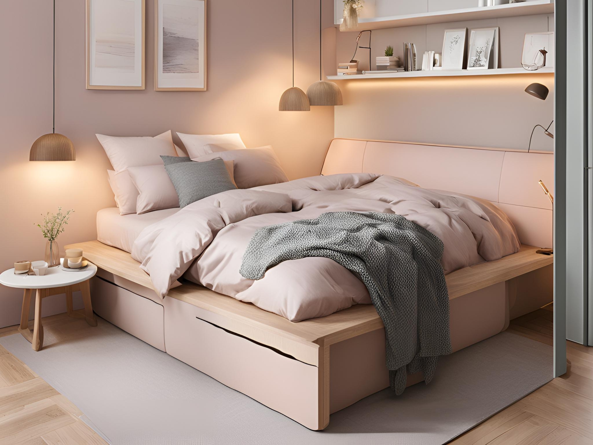 Phòng ngủ nhỏ tối ưu không gian