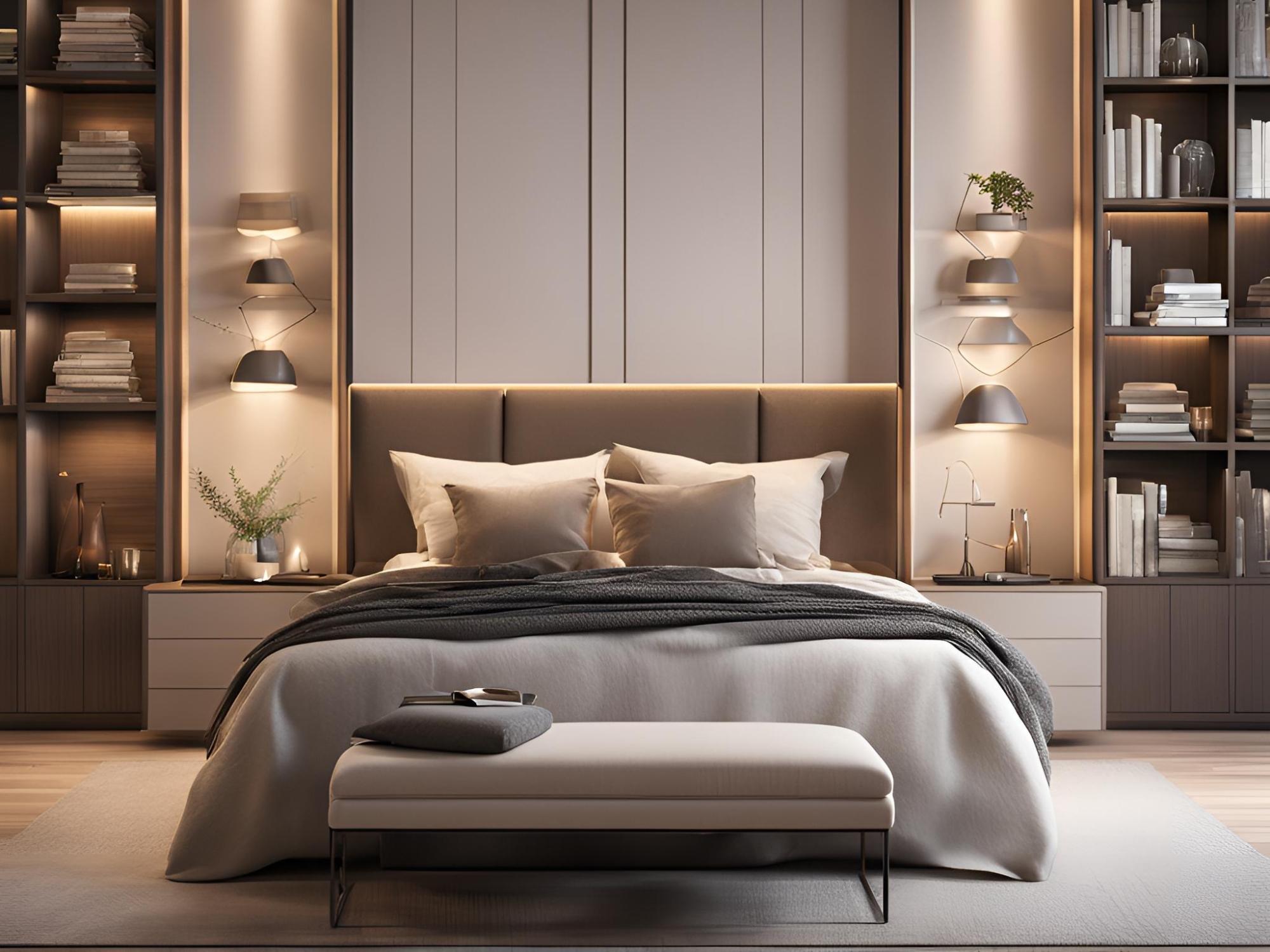 Giải pháp phòng ngủ nhỏ sang trọng