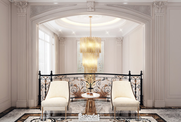 Thiết kế phòng sinh hoạt chung Art Deco KĐT Bình Minh NT24544