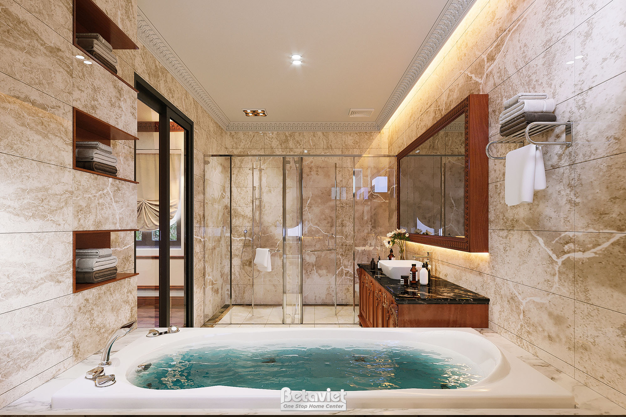 Thiết kế phòng tắm biệt thự NT22013A