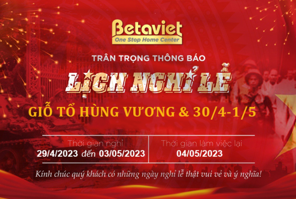 Lịch nghỉ lễ Giỗ Tổ Hùng Vương, Giải Phóng Miền Nam 30/04 và Quốc Tế Lao Động 01/05/2023