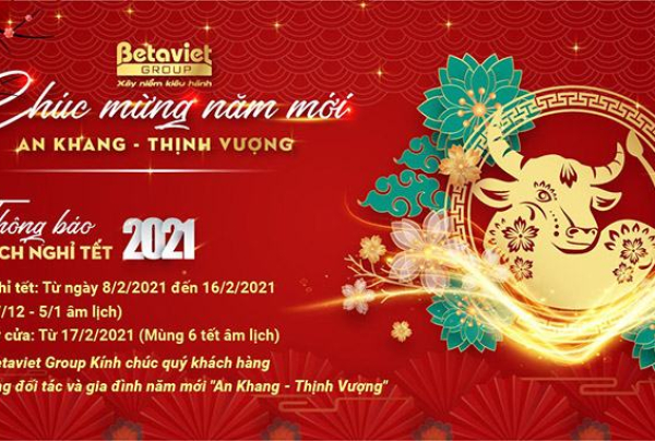 Thông báo lịch nghỉ Tết âm lịch 2021