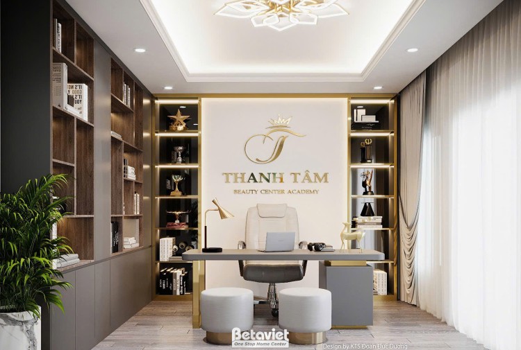 Thiết kế nội thất phòng làm việc KĐT Kiến Hưng NT24583