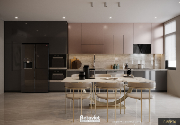 Nội thất phòng ăn biệt thự hiện đại luxury NT24587