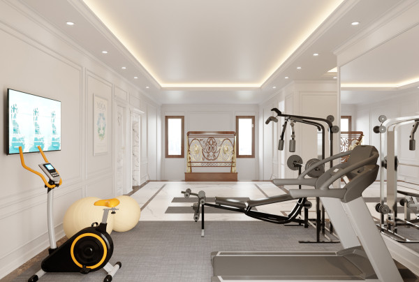 Thiết kế nội thất phòng gym hiện đại NT21181