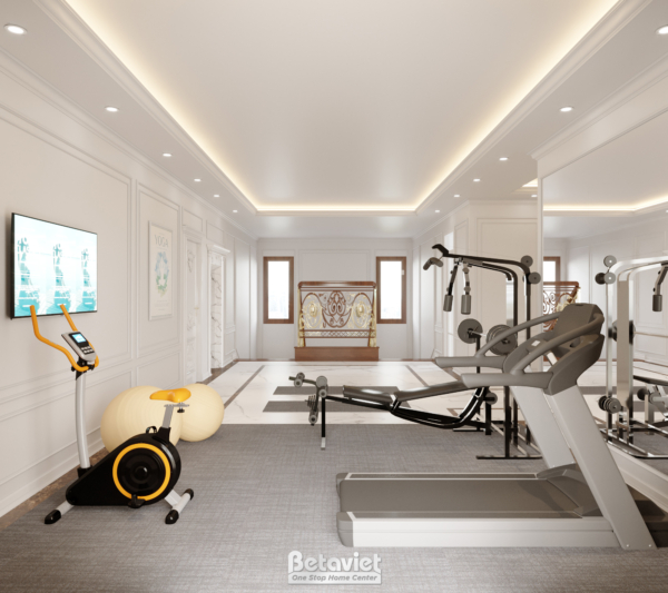 Thiết kế nội thất phòng gym hiện đại NT21181