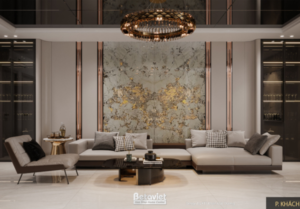 Nội thất phòng khách biệt thự hiện đại luxury NT24587
