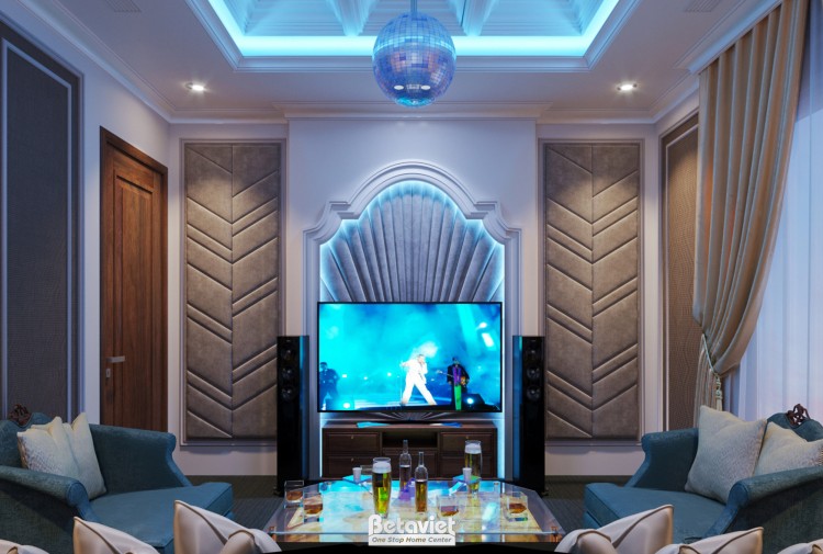 Thiết kế nội thất phòng giải trí biệt thự NT19029
