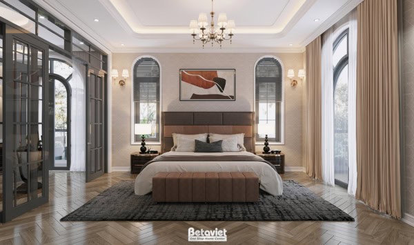 Thiết kế nội thất phòng ngủ hiện đại KĐT Park City NT23311