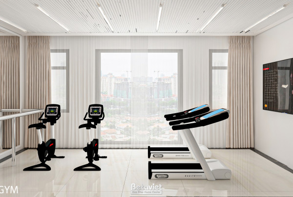 Thiết kế phòng tập gym biệt thự KDDT Geleximco NT21228