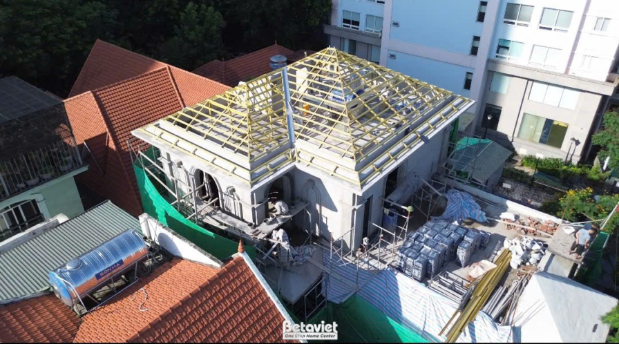 Thi công xây dựng biệt thự tân cổ điển 3 tầng 360m2 tại Hà Nội TC2009134