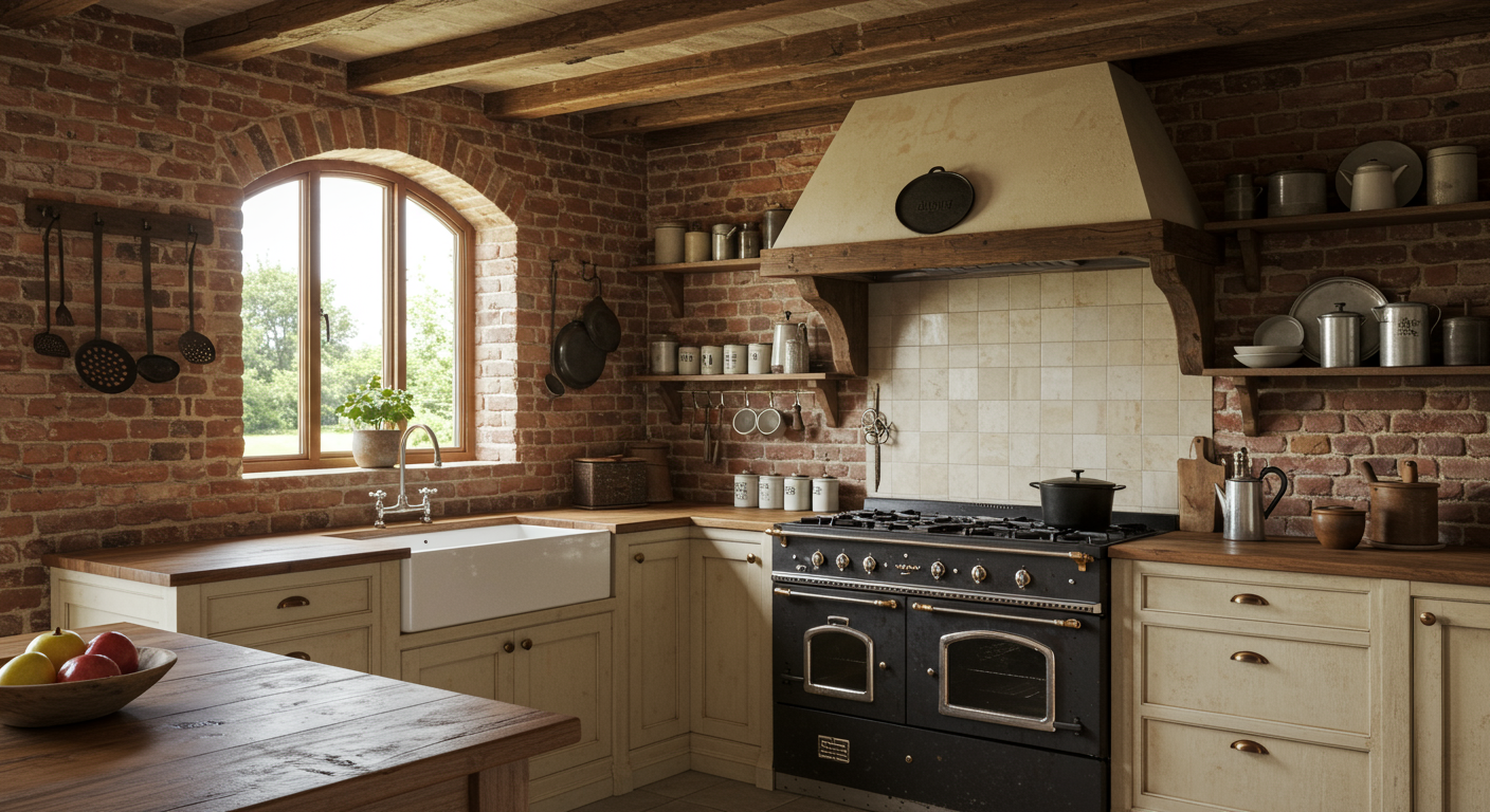 phong cách thiết kế nội thất rustic
