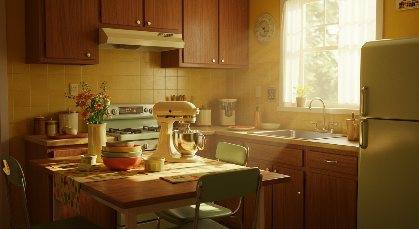 phong cách thiết kế nội thất retro