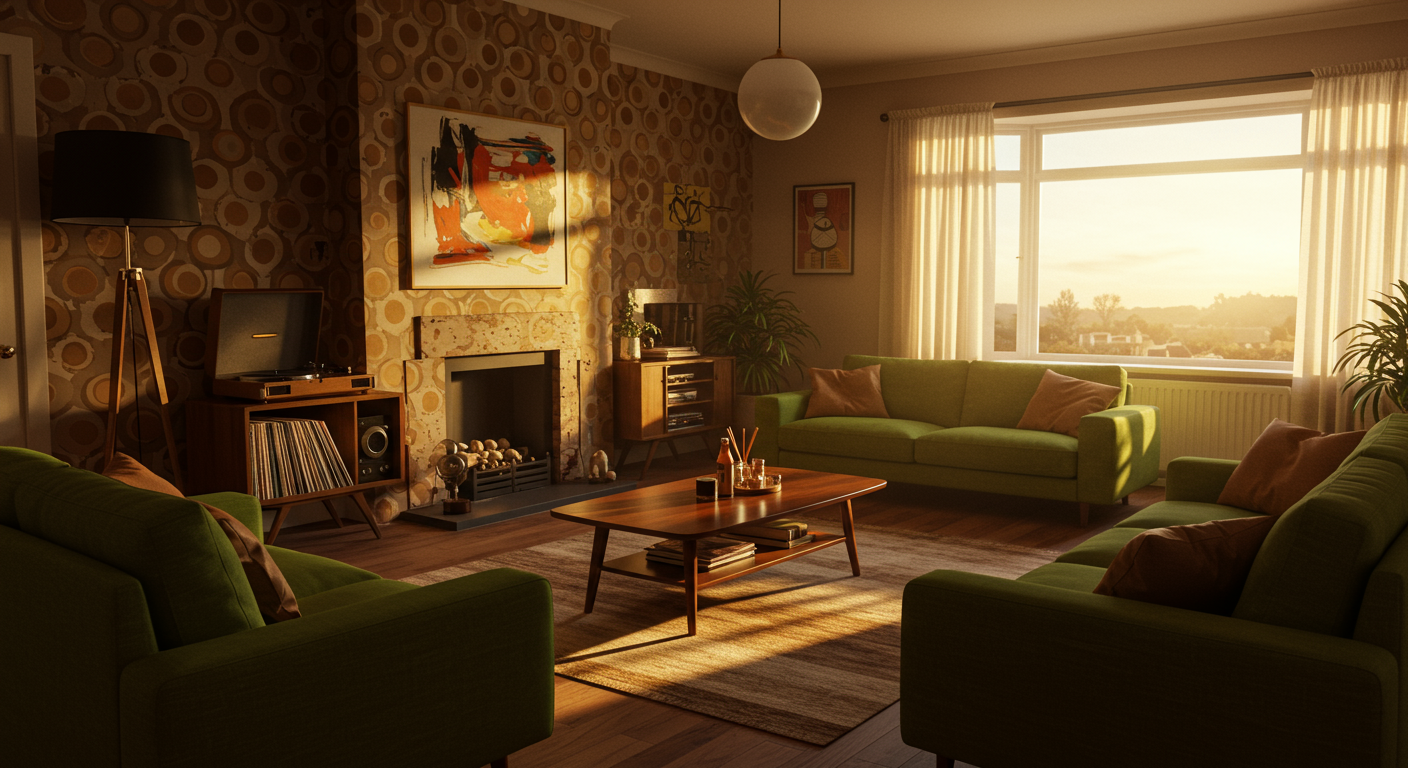 phong cách thiết kế nội thất retro