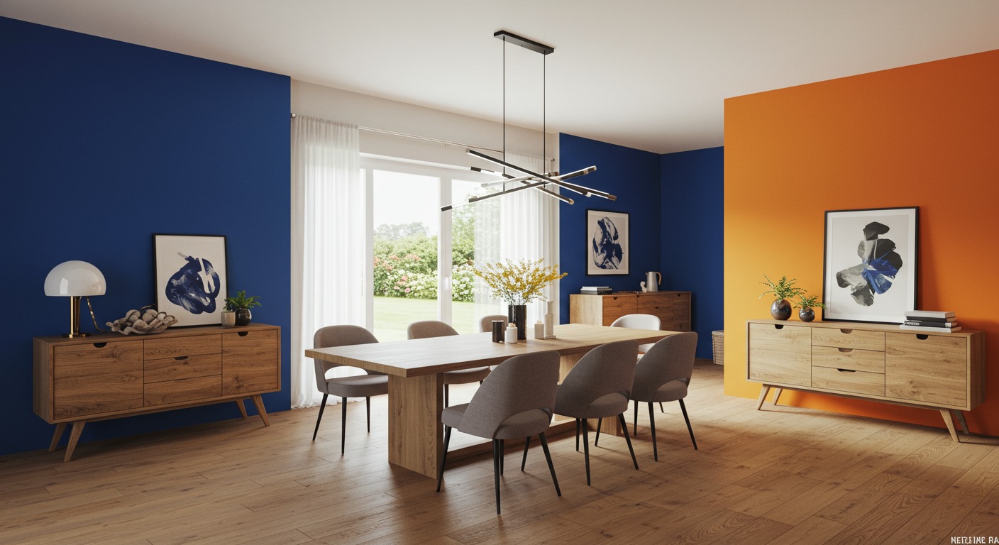 phong cách thiết kế nội thất color block