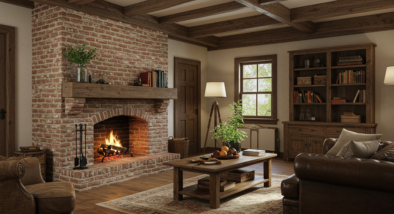 phong cách thiết kế nội thất Rustic