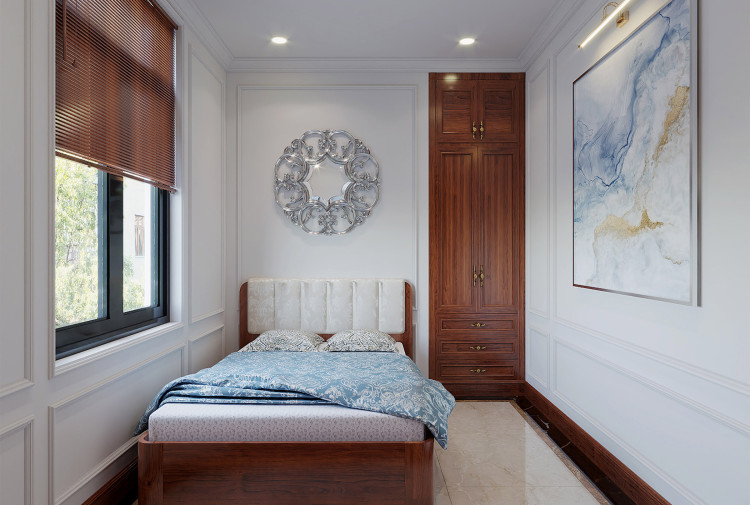 Phòng ngủ giúp việc biệt thự tân cổ điển KĐT Vinhomes Ocean Park NT2008131