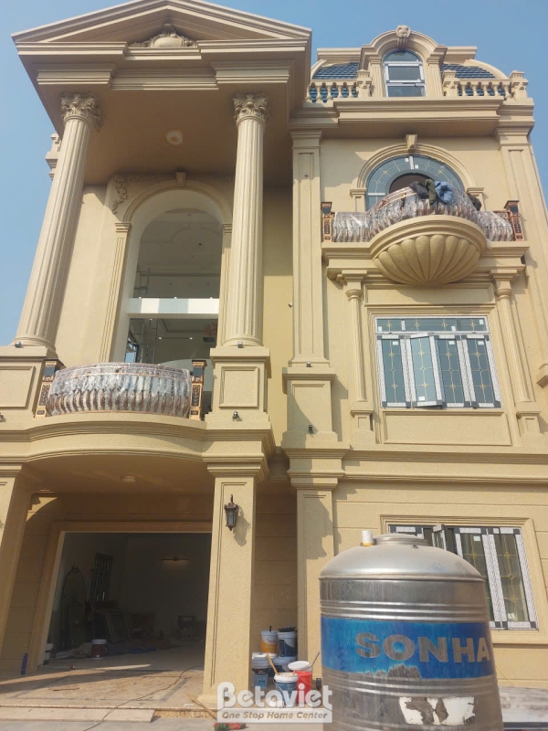 Thi công biệt thự tân cổ điển mái Mansard tại Hưng Yên TC2001994