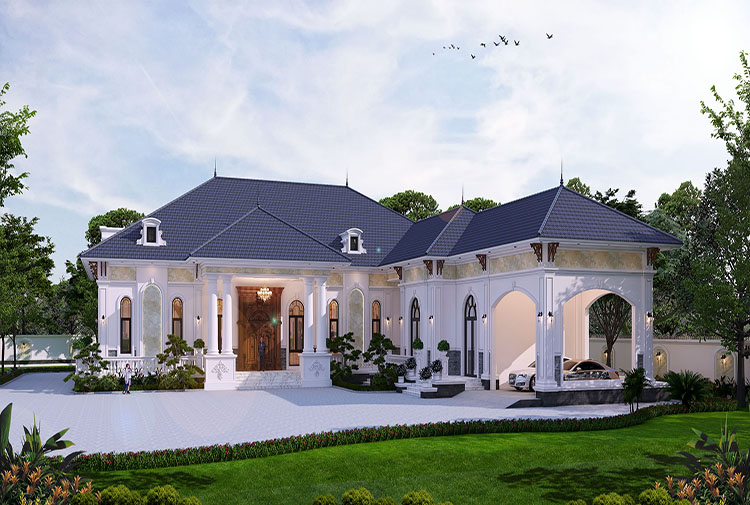 Mẫu biệt thự nhà vườn 1 tầng mái Nhật Betaviet — dự án KT9184542, Nghệ An, 500m2