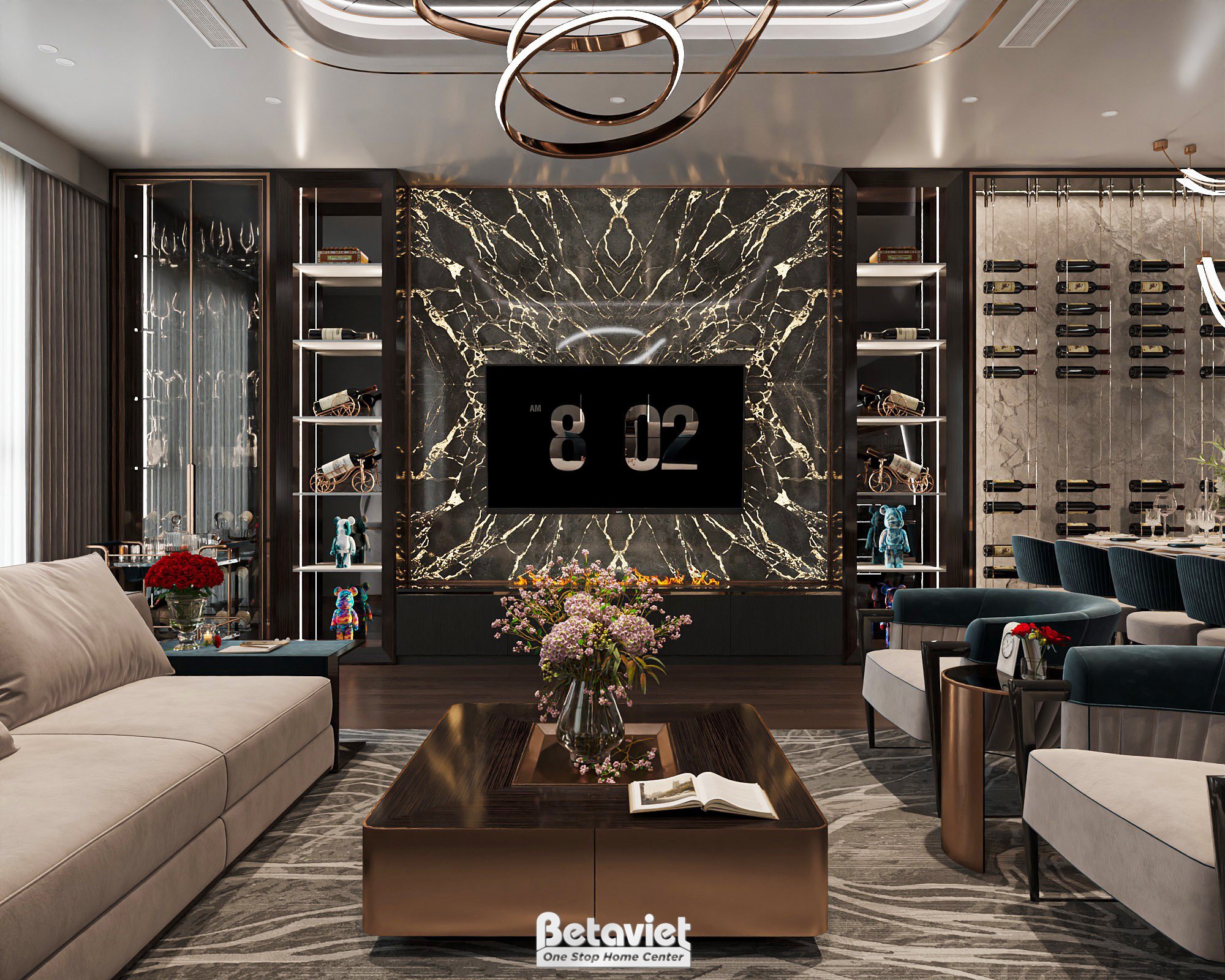 Phòng ngủ master Luxury biệt thự