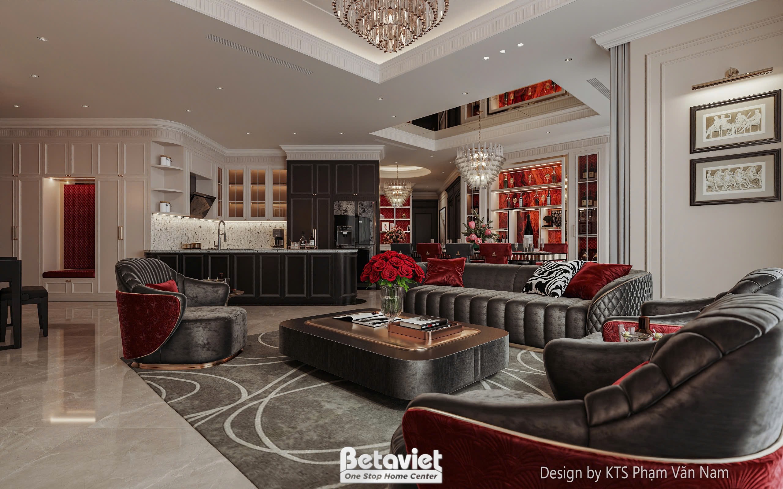 Phong cách Luxury nội thất biệt thự