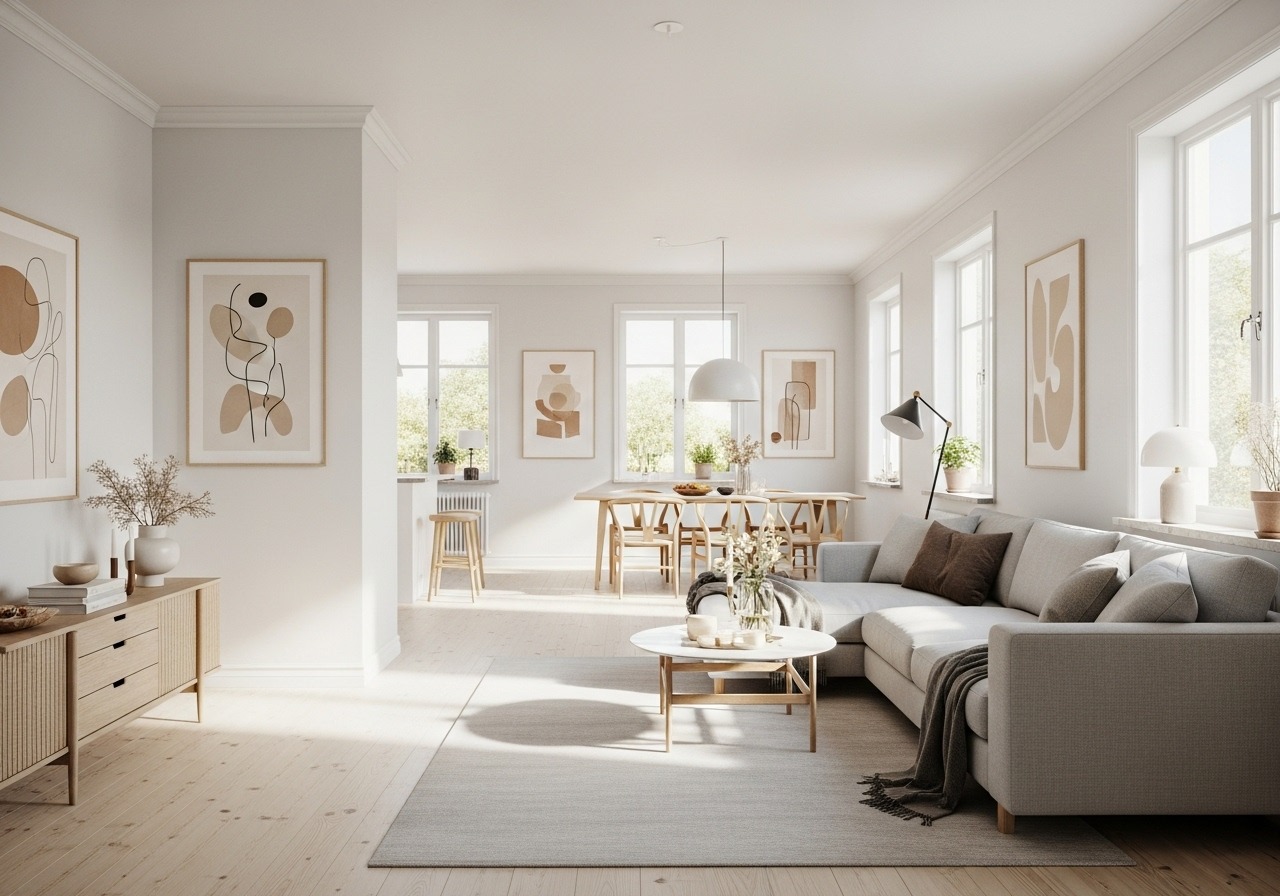 Nội thất Scandinavian tối giản cao cấp