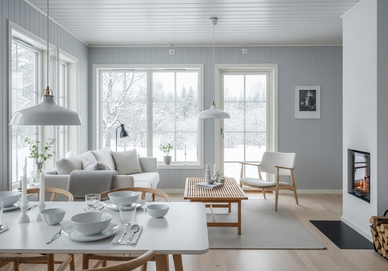 Phong cách Scandinavian biệt thự cao cấp