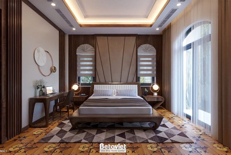 Thiết kế nội thất phòng ngủ hiện đại KĐT Vinhomes Star City NT9187871