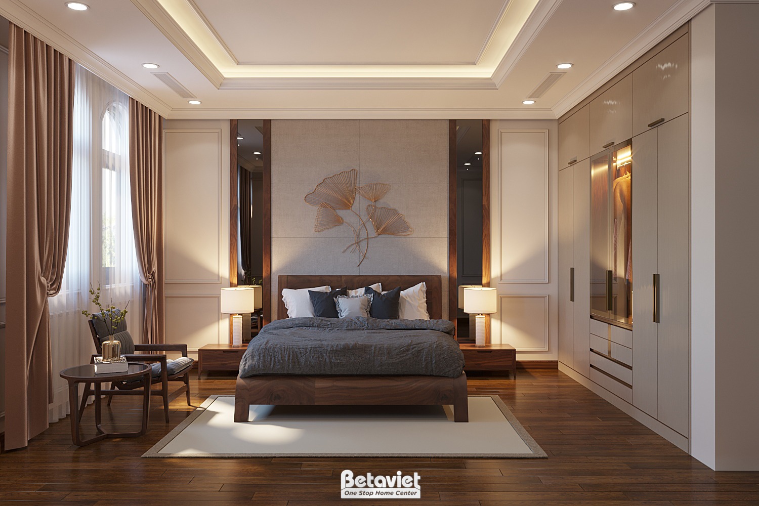 Tủ quần áo cửa kính gương