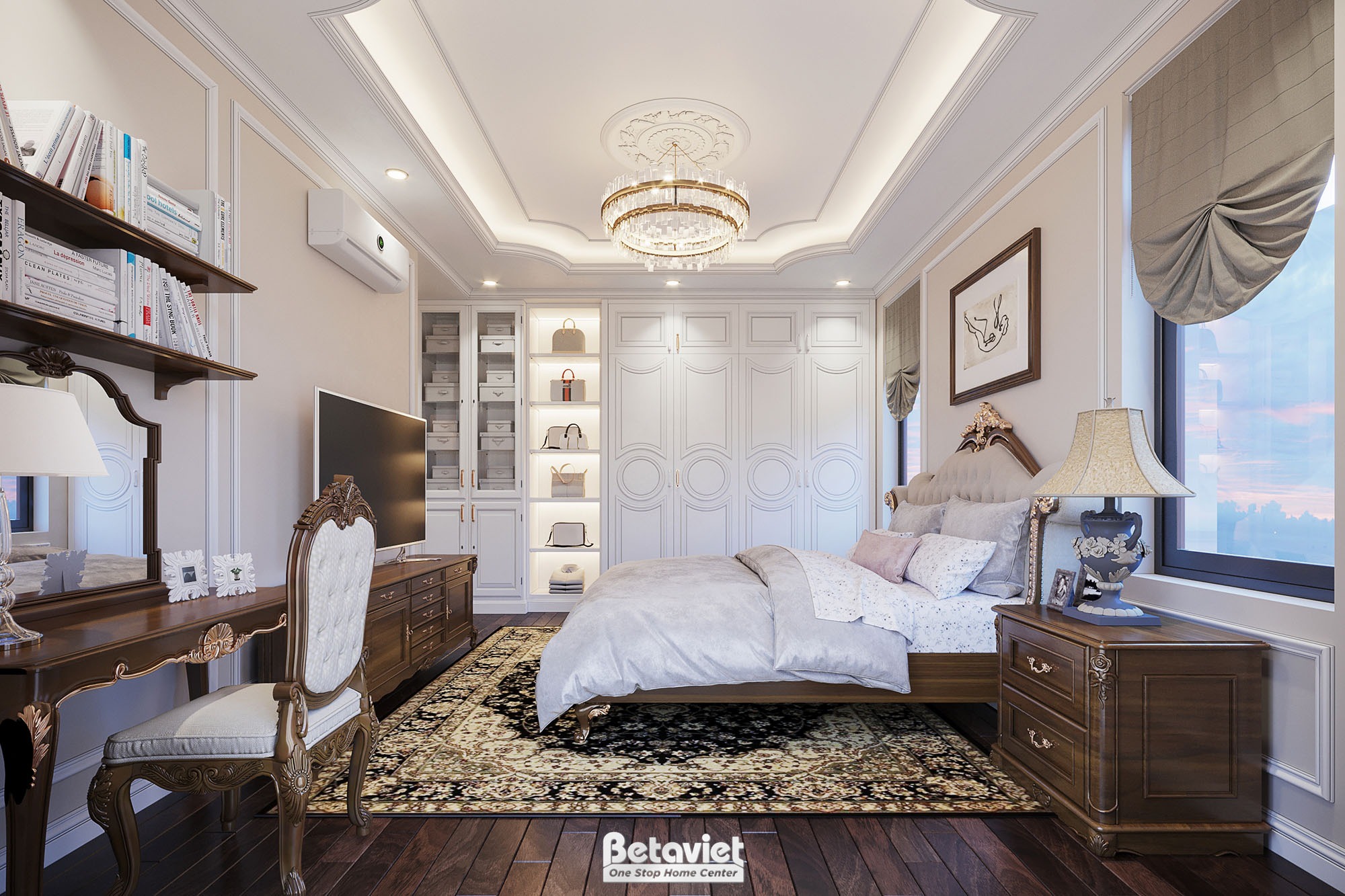 Tủ âm tường phòng ngủ đẹp