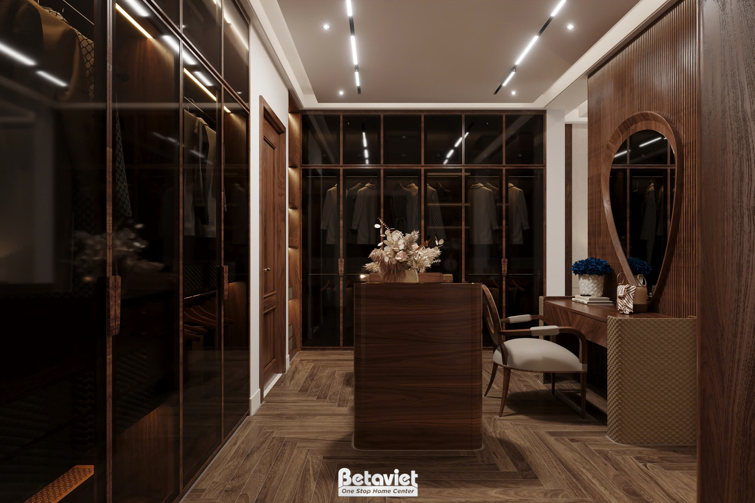 Tủ quần áo phòng ngủ đẹp sang trọng